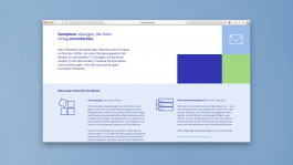 Screenshot der WE;D GmbH-Website mit Fokus auf IT-Lösungen, Prozessoptimierung und Corporate Design – Branding für WE;D GmbH.
